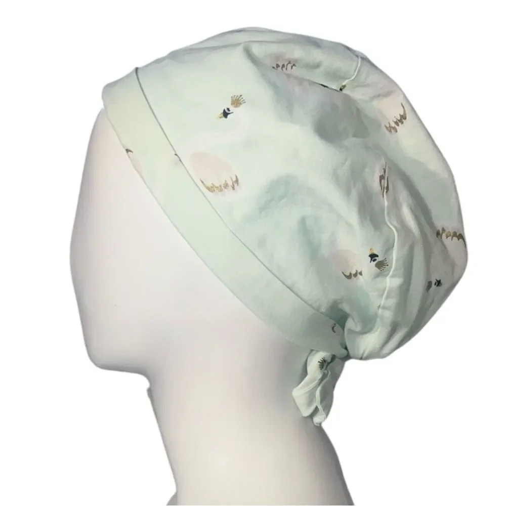 Crown Swans Pixie-Style Scrub Hat